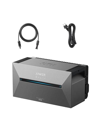 Anker SOLIX Solarbank 2 AC, Balkonkraftwerk mit Speicher zum Aufrüsten, Bis zu 902€ Einsparung, 100% Mikroinverter-Kompatibilität, 2000W Solareingang, bis max 9,6kWh Kapazität, 6 Sekunden Installation