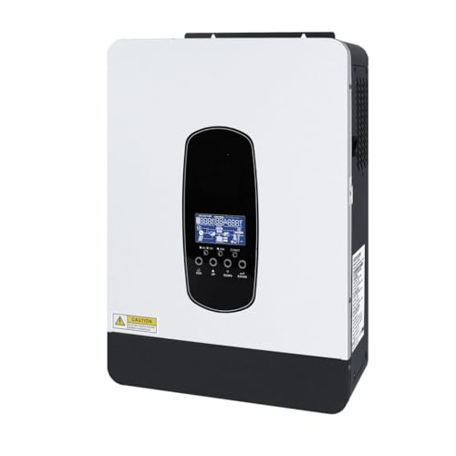 Y&H 2200W Solar-Hybrid-Wechselrichter DC12V zu AC230V,netzunabhängiger Reiner Sinus-Wechselrichter mit 80A MPPT Solar-Ladegerät+AC-Ladegerät,Max PV 2000W DC55-450V Eingang,geeignet für 12V Batterie
