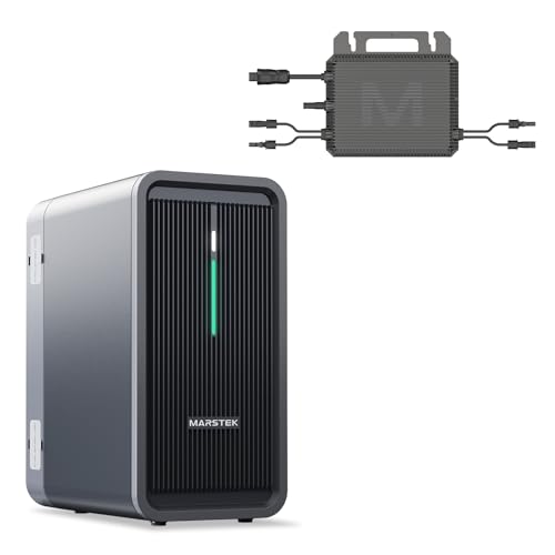 MARSTEK B2500 Balkonkraftwerk mit Speicher 0% VAT 2025 Letzte Upgrade-Version+800W Mikrowechselrichter, 1600W Solareingang 2240Wh LiFePO4 Akku 6000 Ladezyklen, IP65 wasserdicht & staubfest