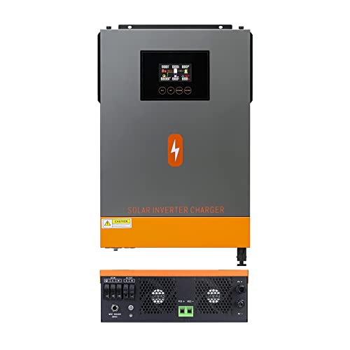 6200W Hybrid Wechselrichter 48V DC bis 230V AC, 120A MPPT Solar Laderegler Max PV-Leistung: 6200W für 48V Blei-Säure- und Lithium-Ionen-Batterien (WIFI VM Fernüberwachung kann erworben werden)