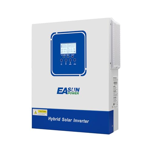 POWLAND 4000W Hybrid Wechselrichter 24V, Netzunabhängiger Reiner Sinus-Wechselrichter, DC zu AC 230V, Maximale PV 60-500VDC, für Blei- und Lithium-Batterien, Mit WiFi-Modul (SMG II 4KW)