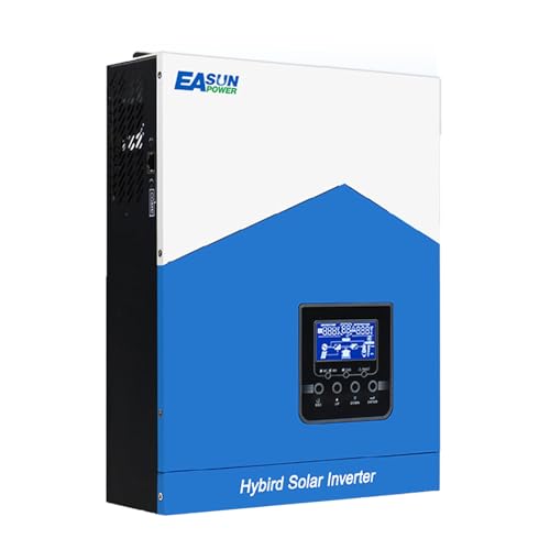 POWLAND 2,2KVA 1800W Hybrid wechselrichter, netzunabhängiger Reiner Sinus-Wechselrichter, DC 12V zu AC 230V, maximale PV 55-430VDC, für 12V Blei- und Lithium-Batterien, mit WiFi-Modul