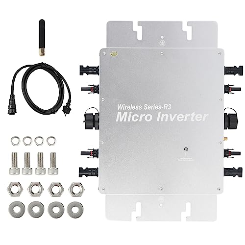 Jadeshay Wechselrichter 1200W, Mikro Wechselrichter Solar Grid Tie Inverter Wechselrichter für Balkonkraftwerk mit WiFi Handy Überwachungssystem