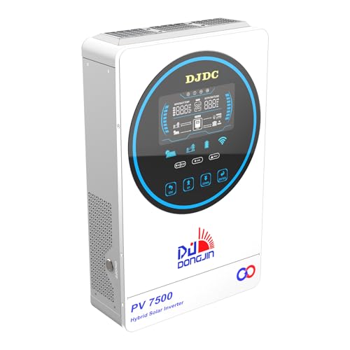 LithiBoost 6500W 48V Hybrid Wechselrichter mit 130A MPPT 230V Reiner Sinus-Wechselrichter Netzunabhängig PV-Eingang 450VDC solar Inverter Für Lithium batterien