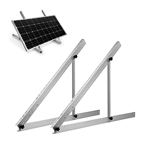 TEOV Befestigung Solarpanel Halterung 1180mm, Solarmodul Halterung für Balkonkraftwerk Flachdach Ziegeldach, Photovoltaik Modul Halterung Für 400 W bis 600w, Solarpanel Halterung 1 Paar