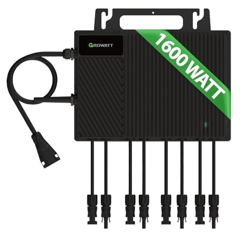 Growatt NEO 1600M-X2 Mikrowechselrichter – 1600W für bis zu 4 Solarmodule – WiFi – VDE-konform – Balkonkraftwerk geeignet – Photovoltaik Inverter – PV Wechselrichter