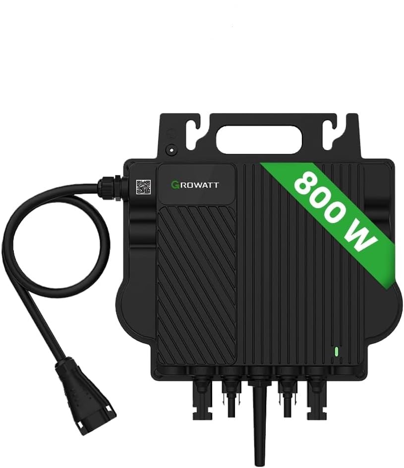 Growatt Wechselrichter 800 Watt Inverter für Balkonkraftwerk Growatt NEO800M-X (Leistung drosselbar)