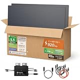 Solarway&reg; 920W Balkonkraftwerk 800W komplett Steckdose - neuester 800 Watt Wechselrichter - Solaranlage Komplettset - 445W bifaziale Solarmodule & Envertech & Zubeh&ouml;r