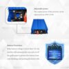 SOGTICPS 500 W netzgekoppelter Wechselrichter DC16 V - 28 V MPPT Reiner Sinus AC230 V Ausgang für 12 V Solarmodule, einstellbare 12 V Batterieentladung – Bild 2