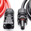 Verlängerungskabel beidseitig Solarstecker Solarkabel rot / schwarz 6mm² inkl. montierter Solar-Stecker 1- 50m (2 x 1m) – Bild 4
