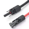 Verlängerungskabel beidseitig Solarstecker Solarkabel rot / schwarz 6mm² inkl. montierter Solar-Stecker 1- 50m (2 x 1m) – Bild 5
