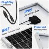 ECO-WORTHY 2 kW·h Solarsystem 480W 12V mit Wechselrichter und Batterie Netzunabhängig für Wohnmobil: 4 Stücke 120W Solarmodul + 60A Laderegler + 1 Stücke 100Ah Lithiumbatterie + 1100W Wechselrichter – Bild 5