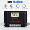 ECO-WORTHY 2 kW·h Solarsystem 480W 12V mit Wechselrichter und Batterie Netzunabhängig für Wohnmobil: 4 Stücke 120W Solarmodul + 60A Laderegler + 1 Stücke 100Ah Lithiumbatterie + 1100W Wechselrichter – Bild 6