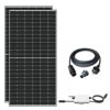 Solar-PV 900W Balkonkraftwerk Photovoltaik Solaranlage – Mit EPP 450W Solarmodule, WIFI SMART 800W Mikrowechselrichter und 10 M Schukostecker