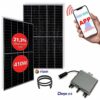 Multi Kon Trade 810W/800W Balkonkraftwerk 800W Komplett - 2x 405W Solarmodul + Wechselrichter 800W drosselbar - Photovoltaik Komplettanlage Balkon Solaranlage Komplettset - WLAN Solar PV Anlage