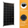 enjoy solar Mono 150 W 12V Monokristallines Solarpanel Solarmodul Photovoltaikmodul ideal für Wohnmobil, Gartenhäuse, Boot – Bild 3