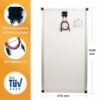 enjoy solar Mono 150 W 12V Monokristallines Solarpanel Solarmodul Photovoltaikmodul ideal für Wohnmobil, Gartenhäuse, Boot – Bild 5