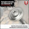 100 Stück SCREW REBEL Spenglerschrauben 4,5 x 80 mm - Edelstahl A2, Inox mit EPDM-Dichtscheibe Ø15mm TX 20 – Bild 2