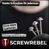 100 Stück SCREW REBEL Spenglerschrauben 4,5 x 80 mm - Edelstahl A2, Inox mit EPDM-Dichtscheibe Ø15mm TX 20 – Bild 5