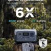 EF ECOFLOW Tragbare Powerstation RIVER 2 mit 60W faltbare solar panel, 256 Wh Solargenerator mit LiFeP04, Schnellladung in 1 Stunde, bis zu 600 W Leistung, Balkonkraft für Notstrom/Camping/Wohnmobile – Bild 3
