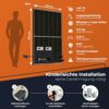 Solarway Balkonkraftwerk 800W Komplett Steckdose, 600W/800W Ausgang ist einstellbar, 2 x 400W JaSolar-Module, 1 x Deye Wechselrichter mit APP&WiFi Zubehör, Plug&Play – Bild 6