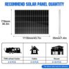 ECO-WORTHY 2.72kW·h Solarsystem, 680W 12V Solaranlage Komplettset für Wohnmobil: 4 Stücke 170W Solarmodul 40A MPPT Laderegler 2 Stücke 100Ah Lithiumbatterie 2000W Wechselrichter – Bild 8