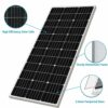 FEDAPURY 400w Balkonkraftwerk 600w Wechselrichter 4 x 100w Solarpanel Glas Fotovoltaik Solarmodule Plug & Play Solaranlage Komplett Steckdose Set – Bild 2