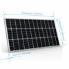 FEDAPURY 400w Balkonkraftwerk 600w Wechselrichter 4 x 100w Solarpanel Glas Fotovoltaik Solarmodule Plug & Play Solaranlage Komplett Steckdose Set – Bild 4