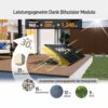 ALLDREI Balkonkraftwerk 960W/800W mit 2x480W Bifazialer Solarmodule, balkonkraftwerk 800W komplett steckdose, Wechselrichter upgradebar 600W auf 800W inkl. integrierter WLAN&BT, 0% MwSt. 10M kabel – Bild 2