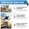 flex-energie Balkonkraftwerk Komplettset I 810Wp Solarmodul, Hoymiles HMS-800W-2T Wechselrichter & 5m Kabel I Solaranlage zur Stromkosten-Einsparung & Energiegewinnung auf Terasse, Balkon, Dach – Bild 3