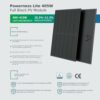 Powerness® 810Wp Balkonkraftwerk 800W Komplett Steckdose, 405Wpx2 Full Black Solarmodule, Growatt 800W Wechselrichter mit 5m Kabel und 2x2m MC4 Solarkabel Solaranlage Komplettset – Bild 2