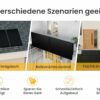 Powerness® 810Wp Balkonkraftwerk 800W Komplett Steckdose, 405Wpx2 Full Black Solarmodule, Growatt 800W Wechselrichter mit 5m Kabel und 2x2m MC4 Solarkabel Solaranlage Komplettset – Bild 5