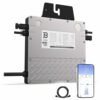 BENY Mikro Wechselrichter 800W- Balkonkraftwerk 800W- Grid-tie Inverter mit WLAN APP- Wechselrichter 800W bis 600W Einstellbar- IP67 Wasserdicht- 5M Langes Anschlusskabel- Plug und Play