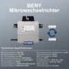 BENY Mikro Wechselrichter 800W- Balkonkraftwerk 800W- Grid-tie Inverter mit WLAN APP- Wechselrichter 800W bis 600W Einstellbar- IP67 Wasserdicht- 5M Langes Anschlusskabel- Plug und Play – Bild 4