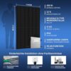 BENY 860W Balkonkraftwerk 800W Komplett Steckdose, Solaranlage Komplettset -2x430W Bifazial Solarpanels- Inklusive Solarmodul Halterung- 800W/ 600W Wechselrichter mit APP& Wifi- 5m Kabel, 0% MwSt. – Bild 2