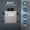 BENY 860W Balkonkraftwerk 800W Komplett Steckdose, Solaranlage Komplettset -2x430W Bifazial Solarpanels- Inklusive Solarmodul Halterung- 800W/ 600W Wechselrichter mit APP& Wifi- 5m Kabel, 0% MwSt. – Bild 5