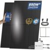 EPP Solar® 850W Balkonkraftwerk 800W komplett Steckdose - Inklusive Halterung - Balkonkraftwerk 800 Watt upgradebarer Wechselrichter 600W/800W