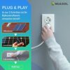 NuaSol Balkonkraftwerk 830W Solarmodul (2x415W) | 800W Wechselrichter | All Black Photovoltaik Solaranlage Steckfertig WIFI Smart | Plug & Play | inkl. Balkongeländehalterung eckig – Bild 3