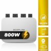 SUNNIVA® Balkonkraftwerk BIFAZIALE 860W/800W Solaranlage, 800W Ecoflow PowerStream Micro Wechselrichter mit Wifi & Bluetooth, upgradebar & drosselbar, 2x 430W Solarmodule (860W), 5m Kabel, BIFACIAL – Bild 2