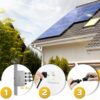 SUNNIVA® Balkonkraftwerk BIFAZIALE 860W/800W Solaranlage, 800W Ecoflow PowerStream Micro Wechselrichter mit Wifi & Bluetooth, upgradebar & drosselbar, 2x 430W Solarmodule (860W), 5m Kabel, BIFACIAL – Bild 3