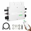 Wechselrichter 800W Wechselrichter Balkonkraftwerk Micro Wechselrichter 800W 4 Module PV Wechselrichter 800W Microwechselrichter IP65 Wasserdicht mit WiFi Mobiltelefon Überwachungssystem.
