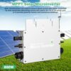 Wechselrichter 800W Wechselrichter Balkonkraftwerk Micro Wechselrichter 800W 4 Module PV Wechselrichter 800W Microwechselrichter IP65 Wasserdicht mit WiFi Mobiltelefon Überwachungssystem. – Bild 2