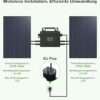 BLZLDD Wechselrichter 800w, Wechselrichter Balkonkraftwerk Grid-tie Inverter mit APP-Kontrolle, PV Wechselrichter - IP67 Wasserdicht- 5M Langes Anschlusskabel – Bild 5