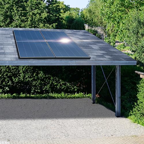 SUNNIVA® Balkonkraftwerk FULL BLACK BIFACIAL 1196W/800W Solaranlage Mit ...