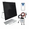Haier 600 W / 800 W Stecker-Solaranlage, Balkonkraftwerk Komplettset, mit 2x 410 W Modulen, Halterung, Wechselrichter, 5 m Kabel, WiFi