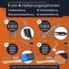 Solarway 870W Balkonkraftwerk 800W Komplett Steckdose - 600W/800W Ausgang einstellbar - 2 x 435W JaSolar-Module Full Black - 1 x Deye Wechselrichter mit APP&WiFi - Plug&Play (Flachdach Halterung) – Bild 3