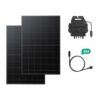 Zendure 840W Balkonkraftwerk 800W Komplett Steckdose - 840W (2x 420W) Solarmodule & 800W APsystems EZ1-M 800W Mikrowechselrichter, IP68