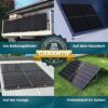 Balkonkraftwerk 1000 W Bifazial Glas/Glas Solaranlage Steckerfertig mit 800 Watt Wechselrichter WiFi Smarte Mini-PV Photovoltaik Anlage genehmigungsfrei Komplettset, schwarz (1000/800W) – Bild 3