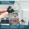 Balkonkraftwerk 1000 W Bifazial Glas/Glas Solaranlage Steckerfertig mit 800 Watt Wechselrichter WiFi Smarte Mini-PV Photovoltaik Anlage genehmigungsfrei Komplettset, schwarz (1000/800W) – Bild 4
