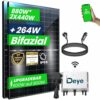 CamperGold® 880W Balkonkraftwerk 800W komplett Steckdose - Balkonkraftwerk 800 Watt upgradebarer Deye Wechselrichter 600W/800W, 2x440W Bifaziale Glas/Glas Solarmodule im Solaranlage Komplettset